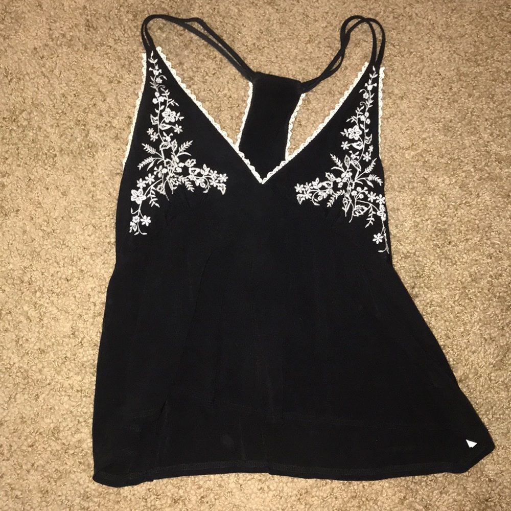 Black tank top